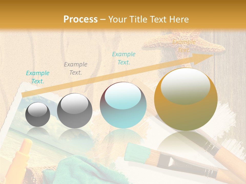 Lotion Art Paintbrush PowerPoint Template