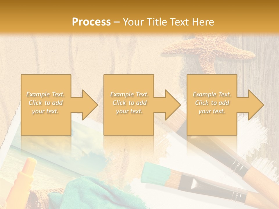 Lotion Art Paintbrush PowerPoint Template