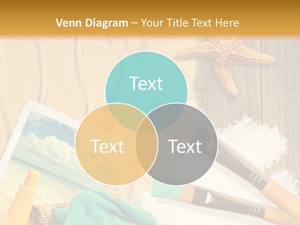 Lotion Art Paintbrush PowerPoint Template