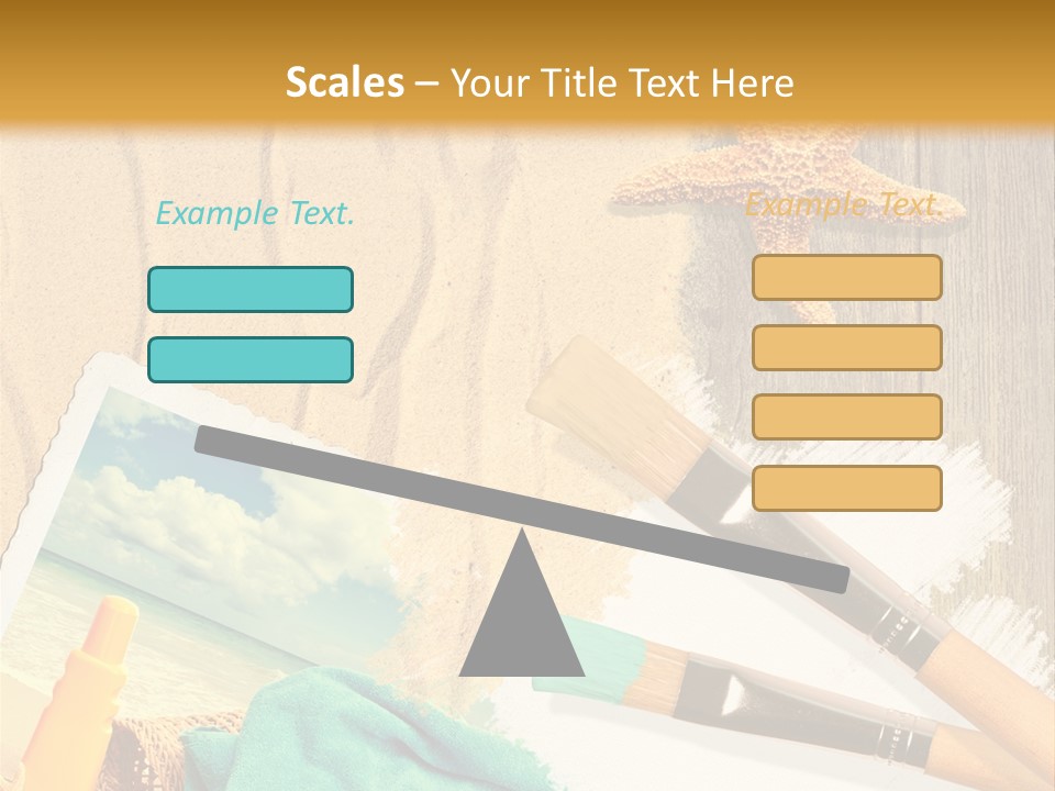 Lotion Art Paintbrush PowerPoint Template