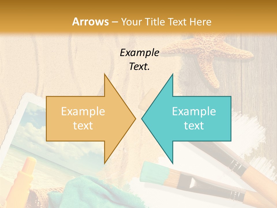 Lotion Art Paintbrush PowerPoint Template