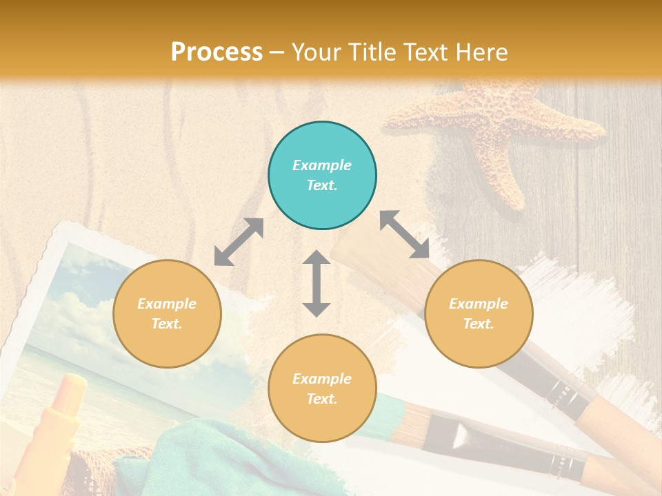 Lotion Art Paintbrush PowerPoint Template