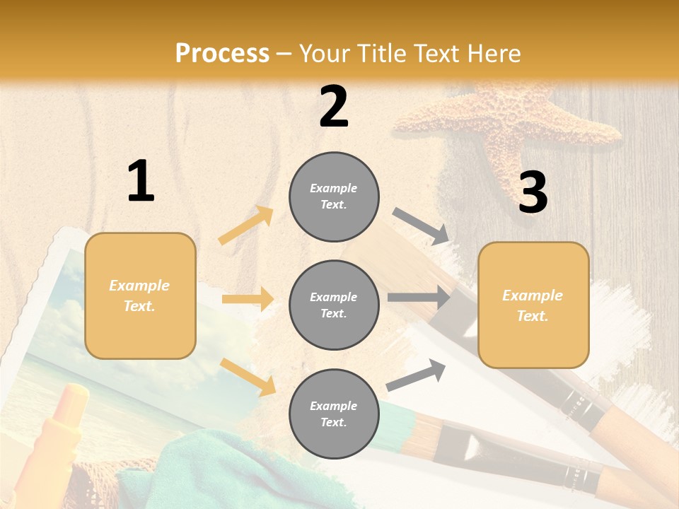 Lotion Art Paintbrush PowerPoint Template