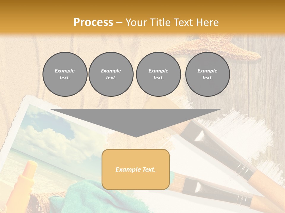 Lotion Art Paintbrush PowerPoint Template