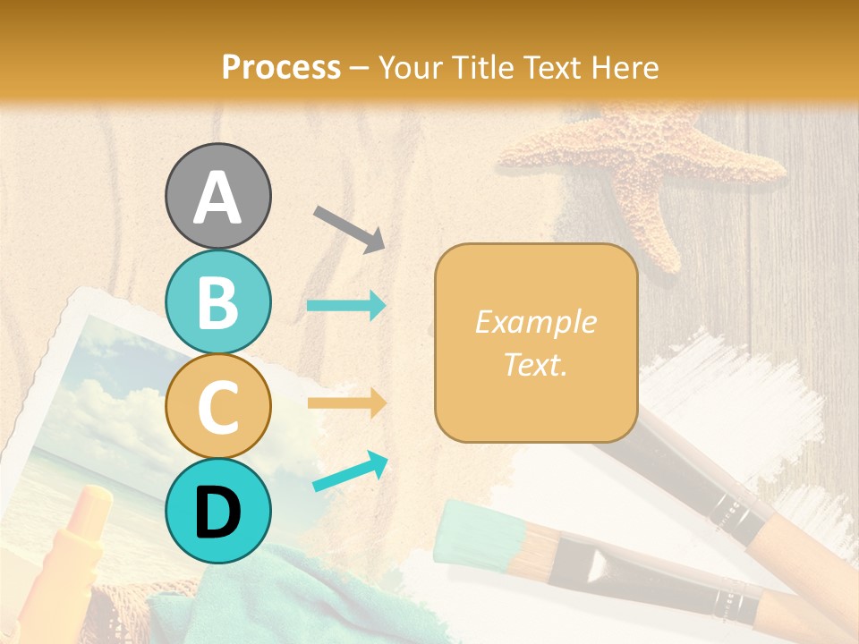 Lotion Art Paintbrush PowerPoint Template
