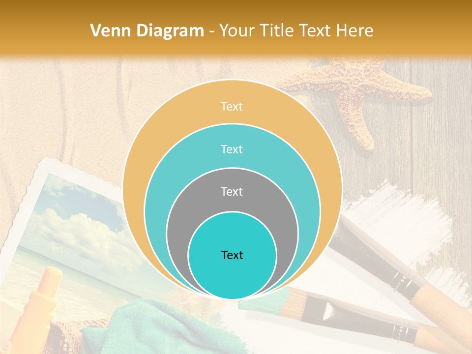 Lotion Art Paintbrush PowerPoint Template