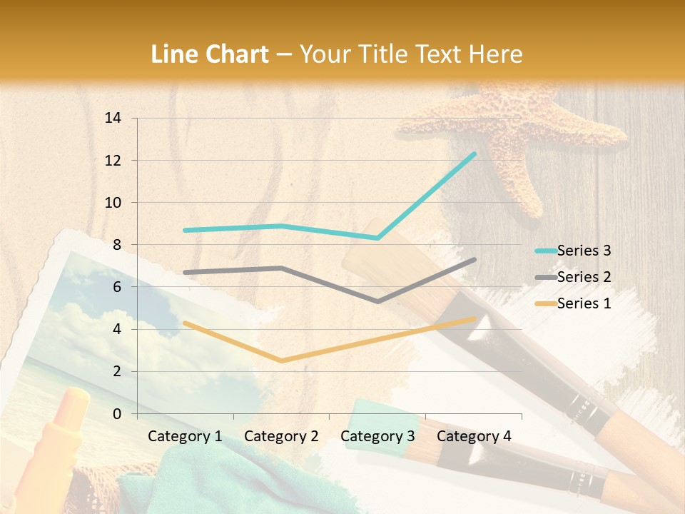 Lotion Art Paintbrush PowerPoint Template
