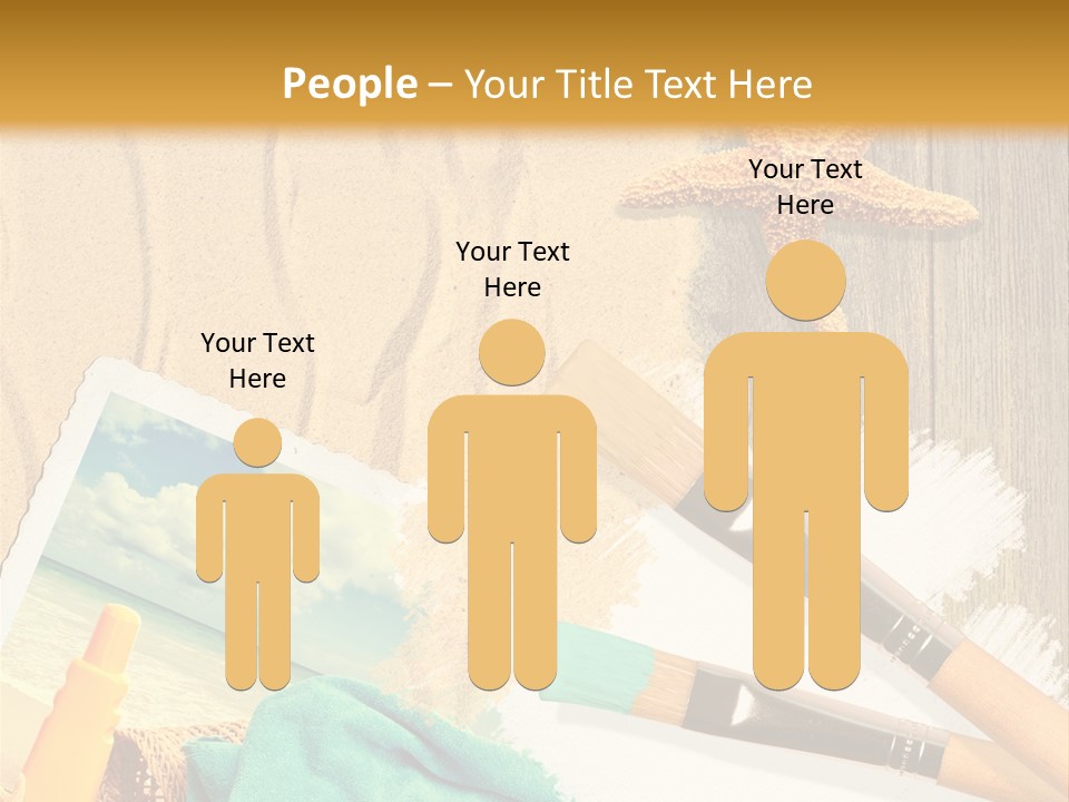 Lotion Art Paintbrush PowerPoint Template