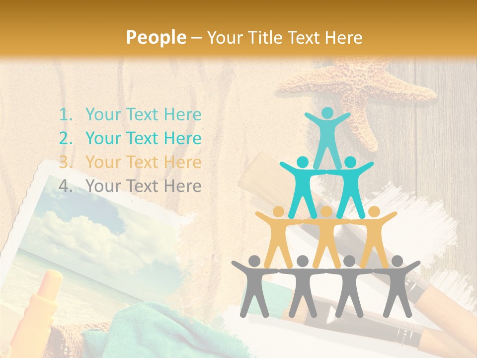 Lotion Art Paintbrush PowerPoint Template