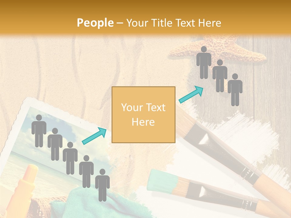 Lotion Art Paintbrush PowerPoint Template