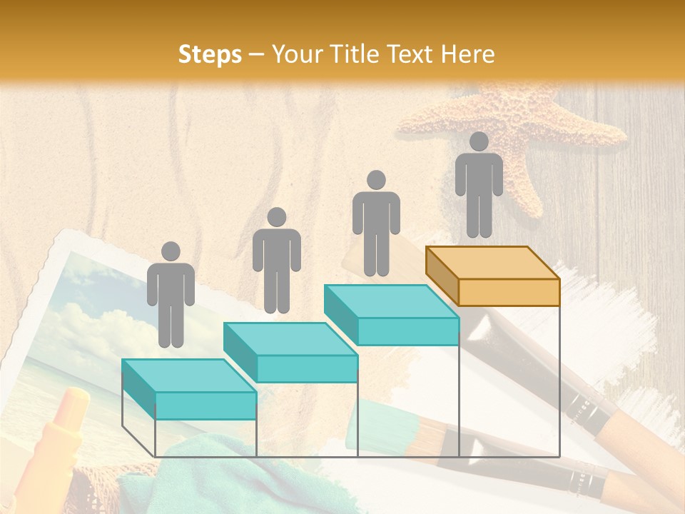 Lotion Art Paintbrush PowerPoint Template