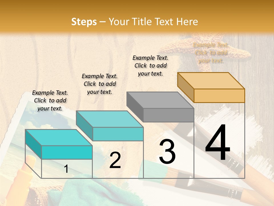 Lotion Art Paintbrush PowerPoint Template