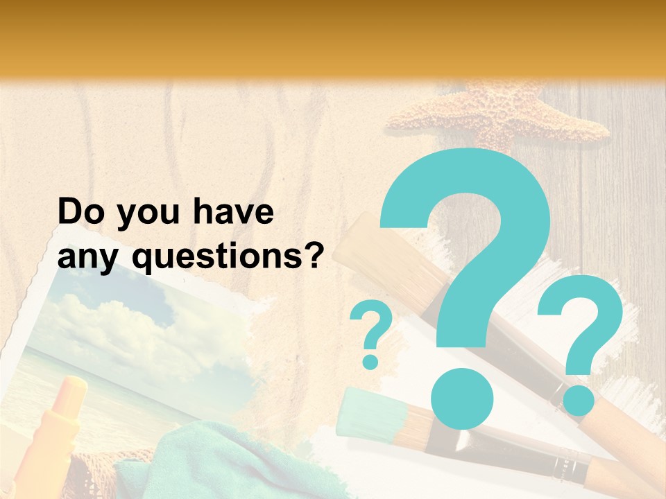 Lotion Art Paintbrush PowerPoint Template