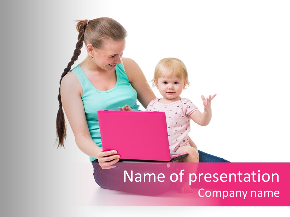 Female Pretty Entertainment PowerPoint Template