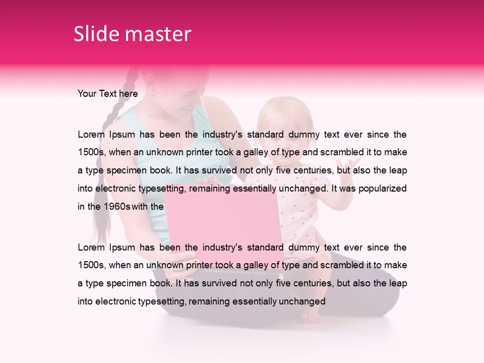 Female Pretty Entertainment PowerPoint Template