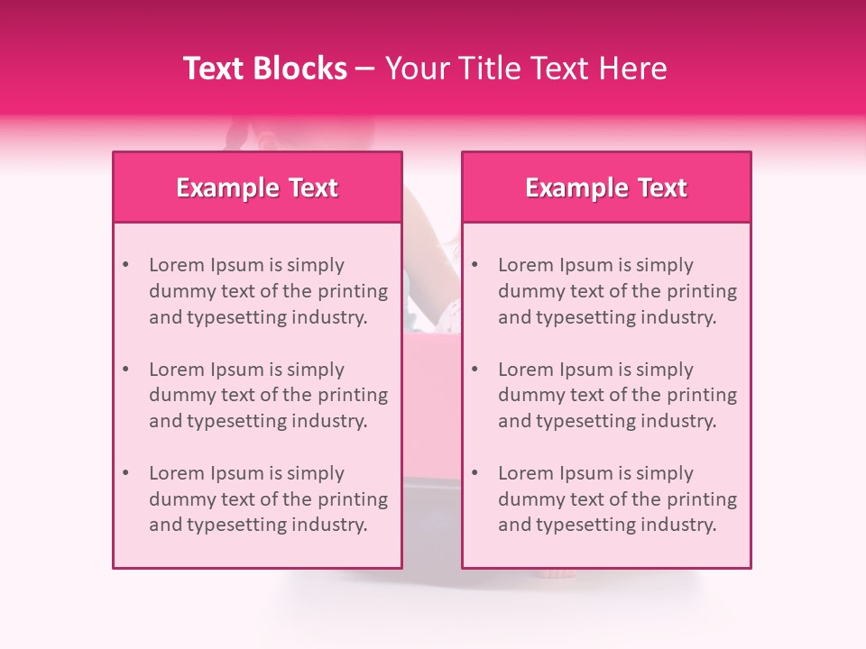 Female Pretty Entertainment PowerPoint Template