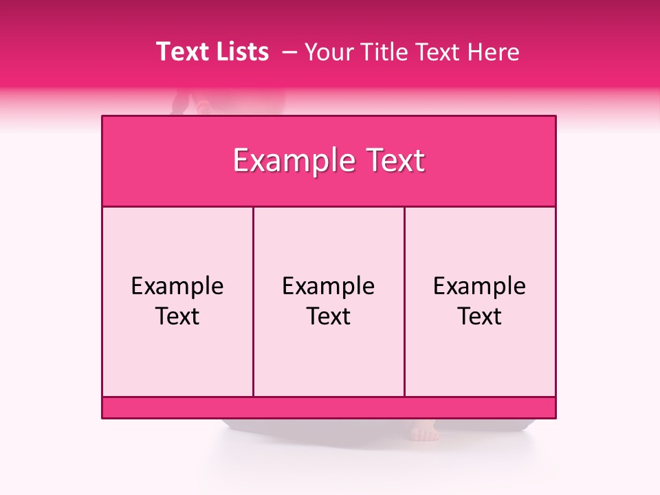 Female Pretty Entertainment PowerPoint Template