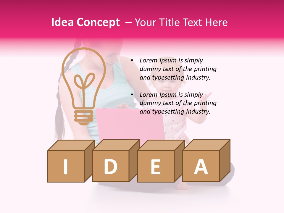 Female Pretty Entertainment PowerPoint Template