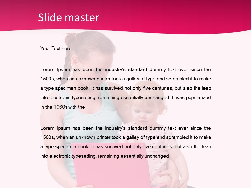 Girl Female Learning PowerPoint Template