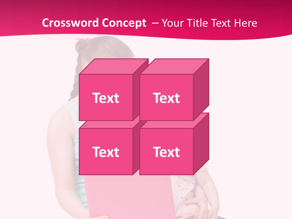 Girl Female Learning PowerPoint Template