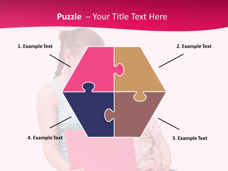 Girl Female Learning PowerPoint Template