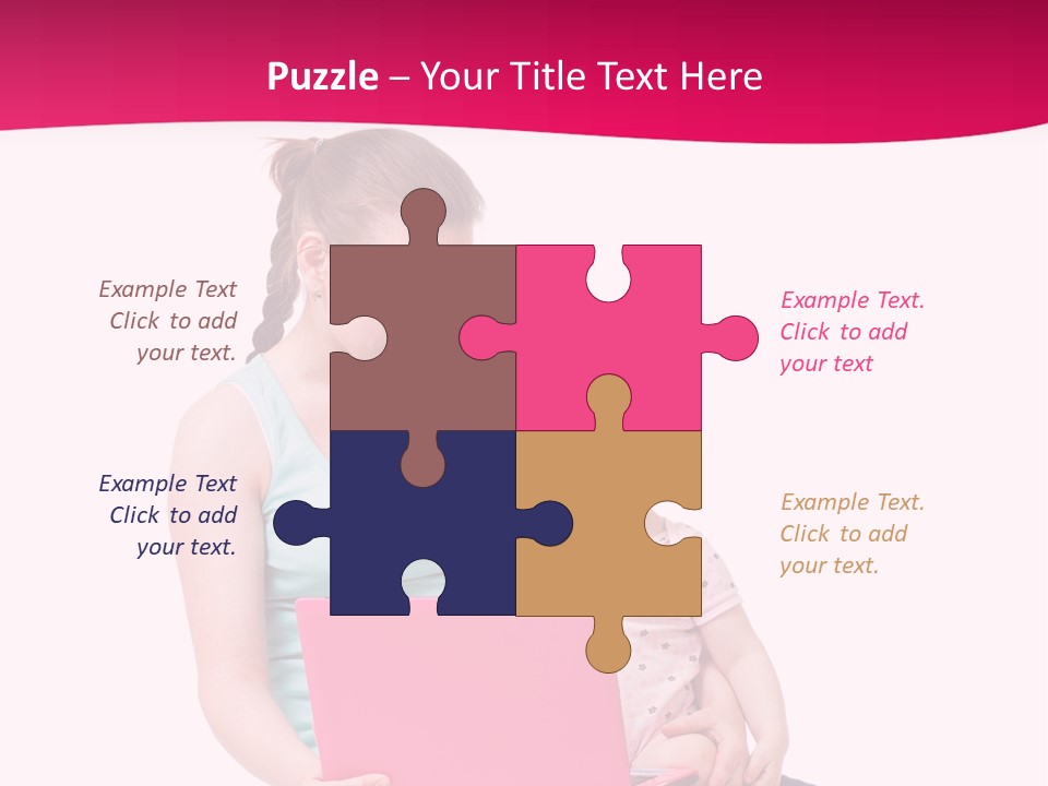 Girl Female Learning PowerPoint Template