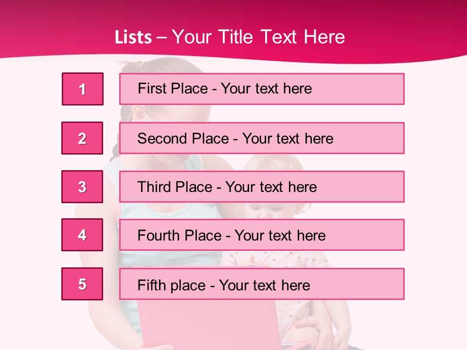 Girl Female Learning PowerPoint Template