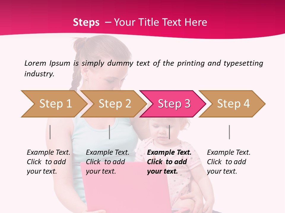 Girl Female Learning PowerPoint Template