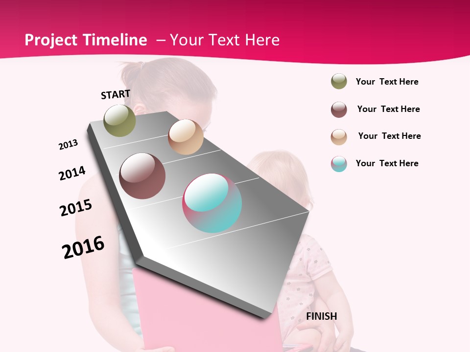 Girl Female Learning PowerPoint Template
