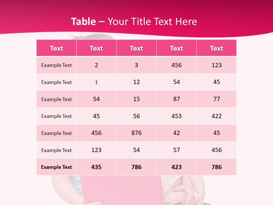 Girl Female Learning PowerPoint Template