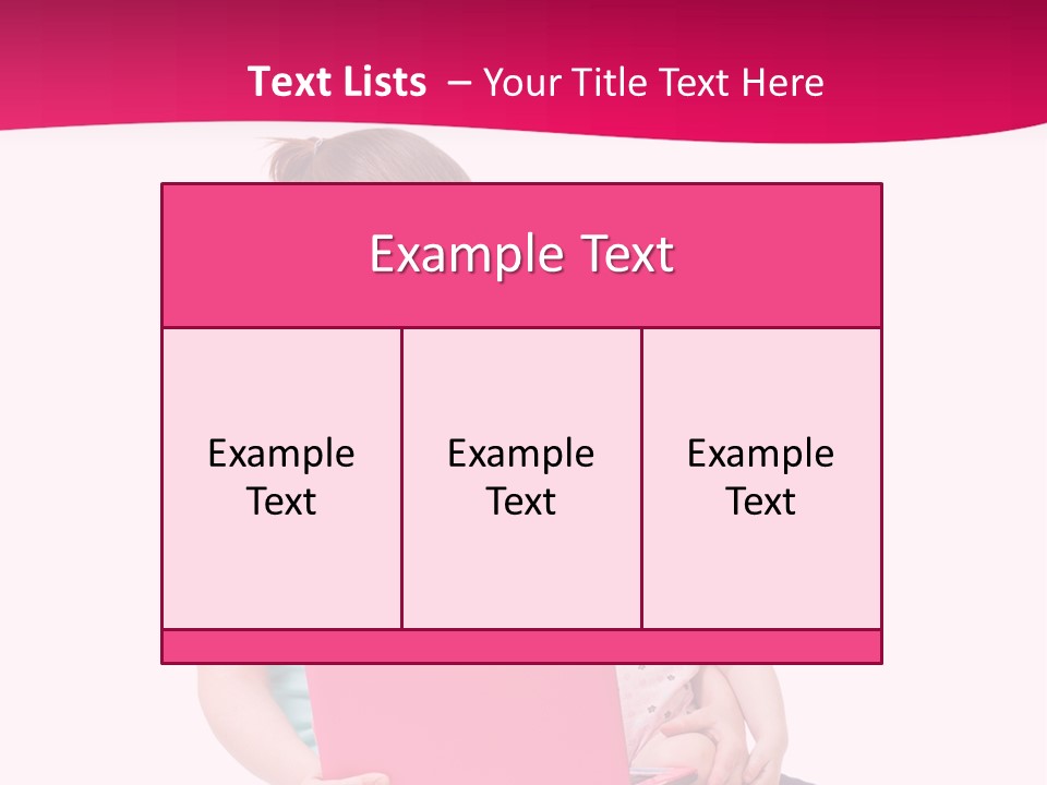 Girl Female Learning PowerPoint Template