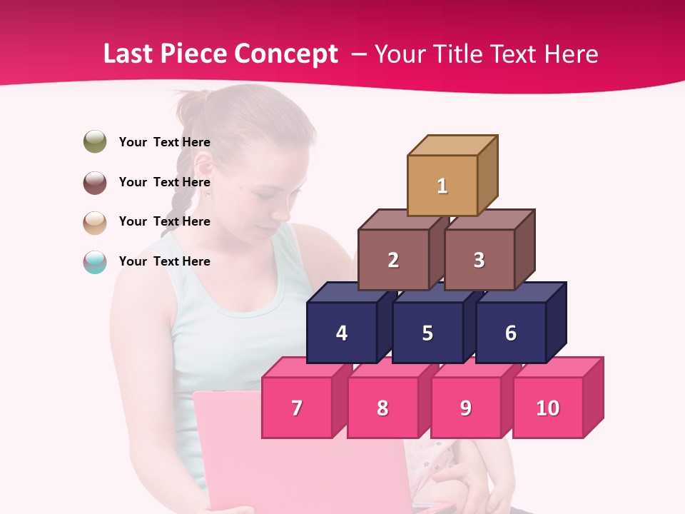 Girl Female Learning PowerPoint Template