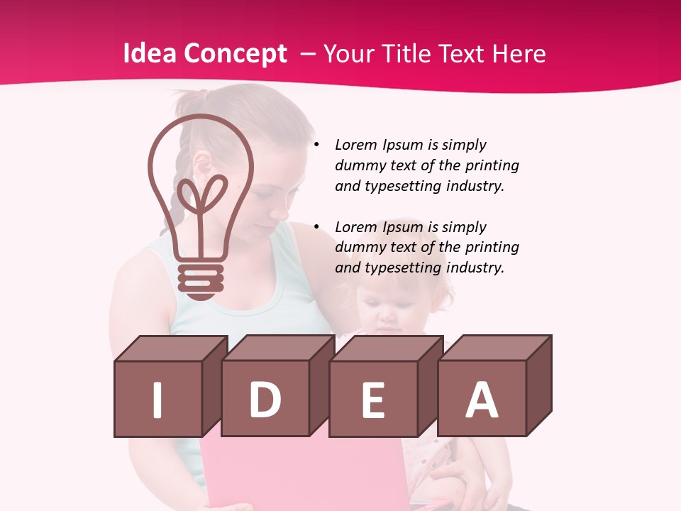 Girl Female Learning PowerPoint Template