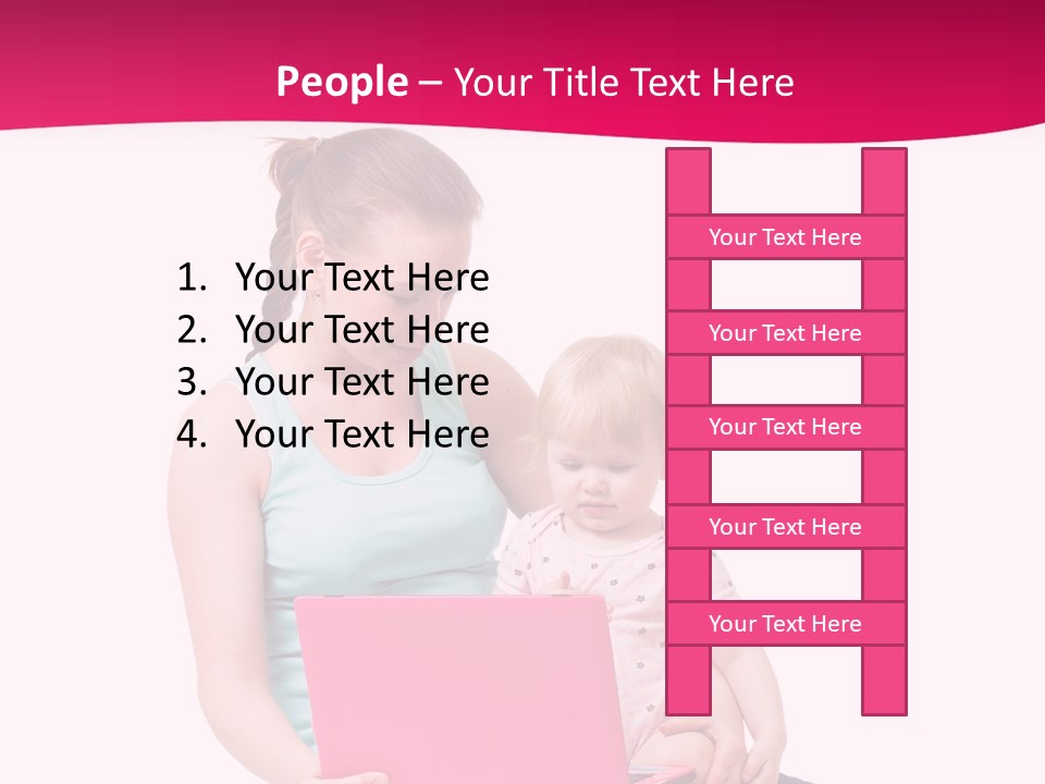 Girl Female Learning PowerPoint Template