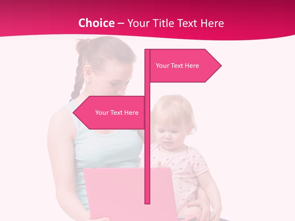 Girl Female Learning PowerPoint Template