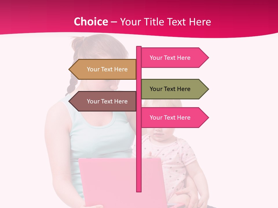 Girl Female Learning PowerPoint Template
