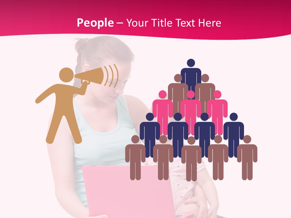 Girl Female Learning PowerPoint Template