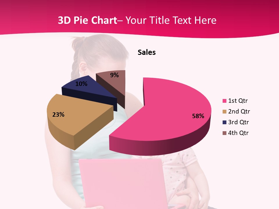 Girl Female Learning PowerPoint Template