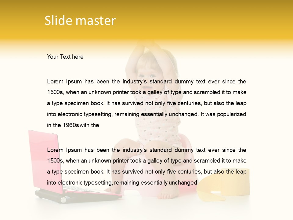 Sweet Innocence Sanitary PowerPoint Template