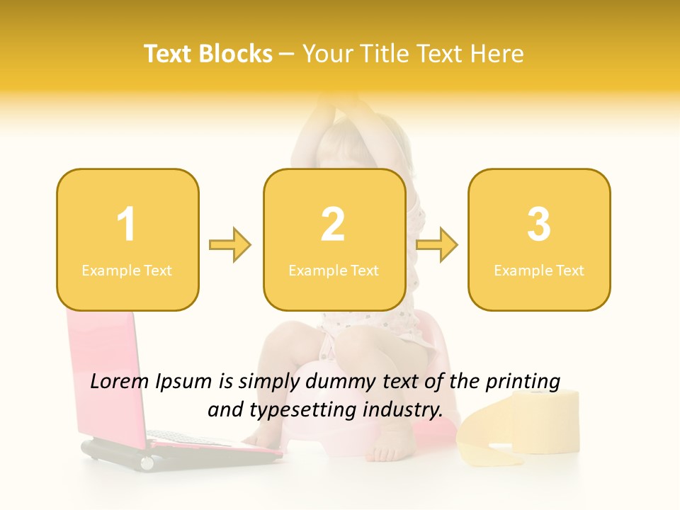 Sweet Innocence Sanitary PowerPoint Template