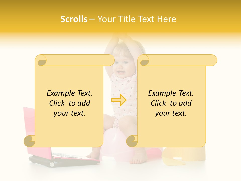 Sweet Innocence Sanitary PowerPoint Template