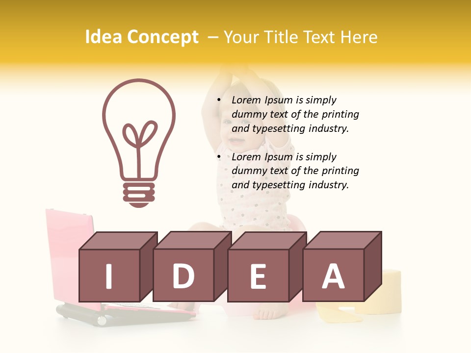 Sweet Innocence Sanitary PowerPoint Template