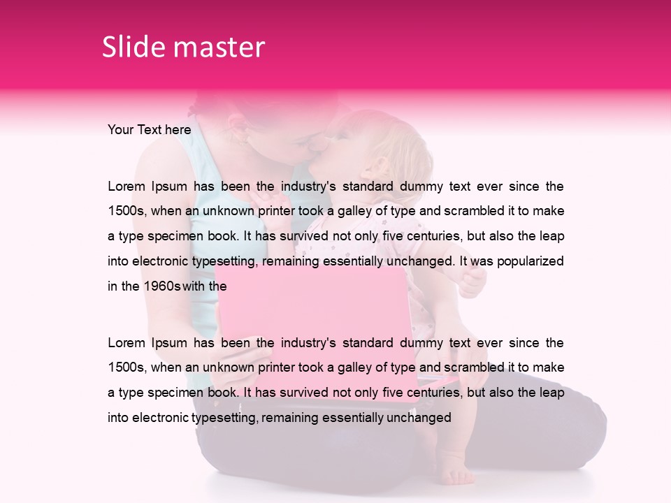 Relation Pretty Girl PowerPoint Template