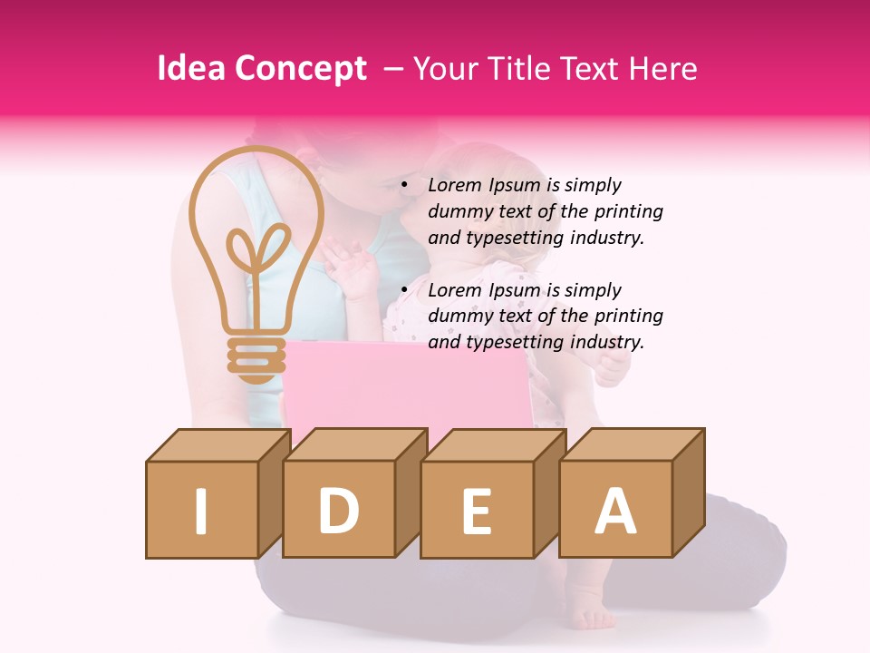 Relation Pretty Girl PowerPoint Template