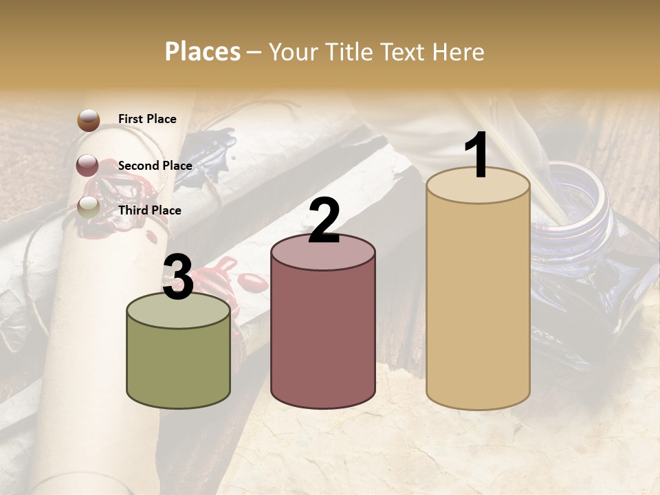 Paper Nobility Scribe PowerPoint Template