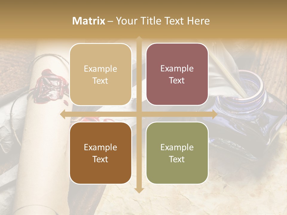 Paper Nobility Scribe PowerPoint Template