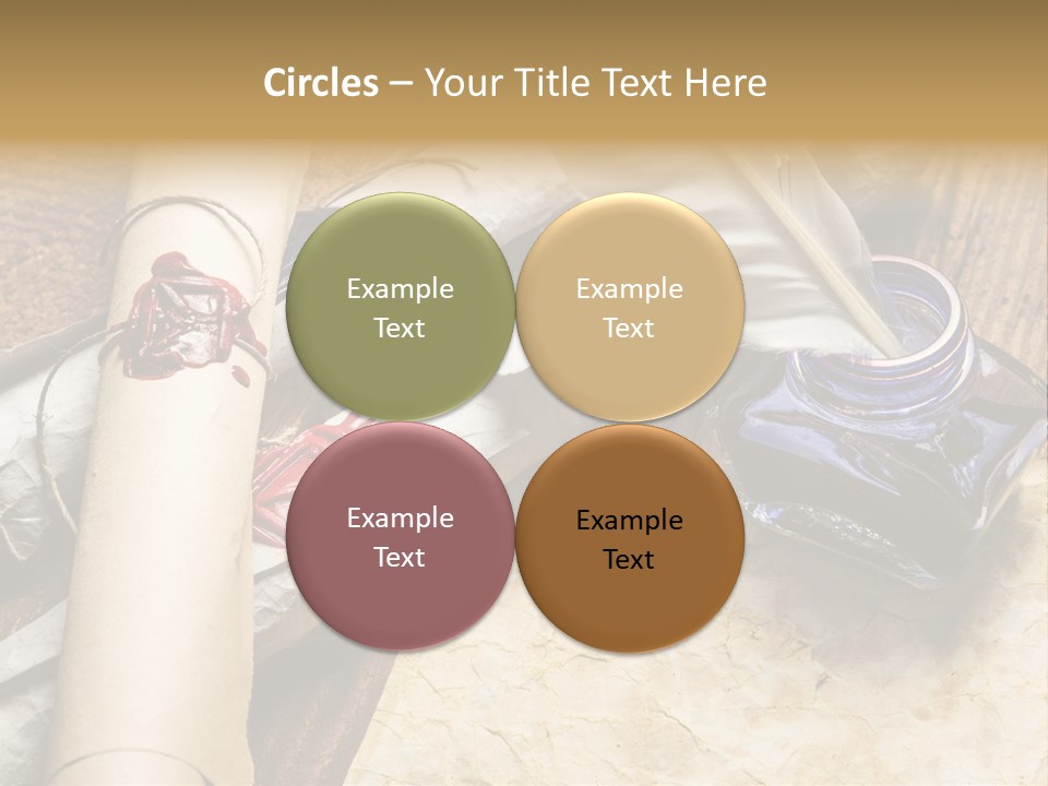 Paper Nobility Scribe PowerPoint Template