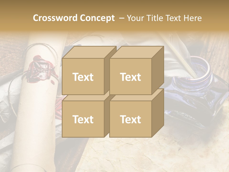 Paper Nobility Scribe PowerPoint Template