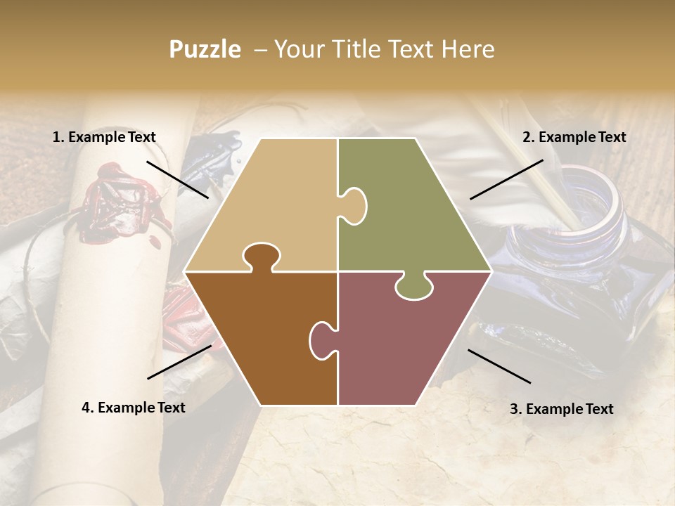 Paper Nobility Scribe PowerPoint Template