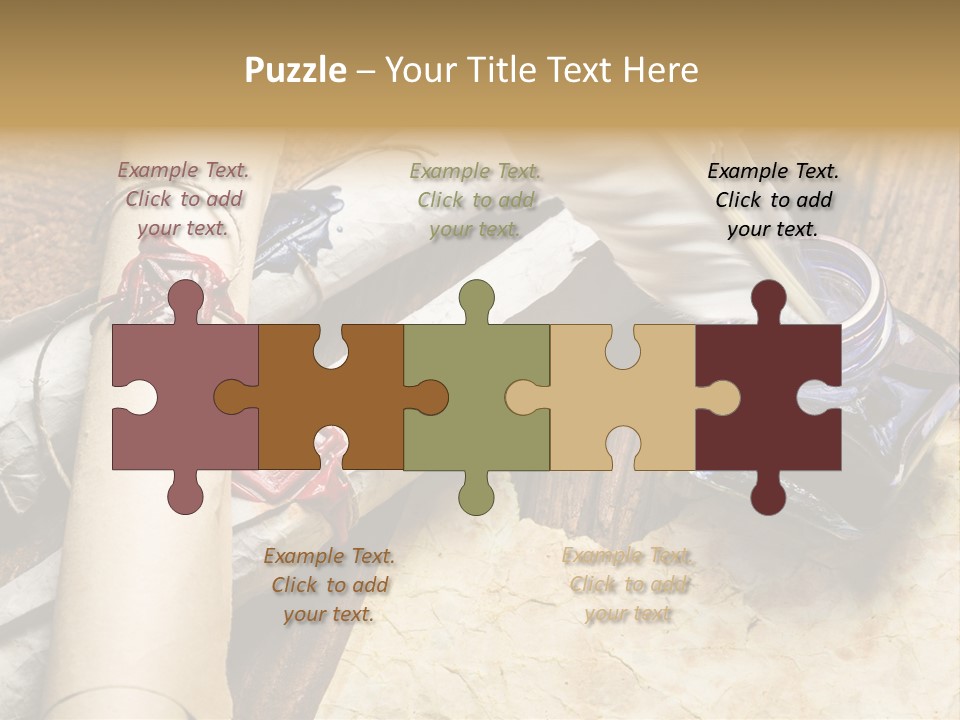 Paper Nobility Scribe PowerPoint Template